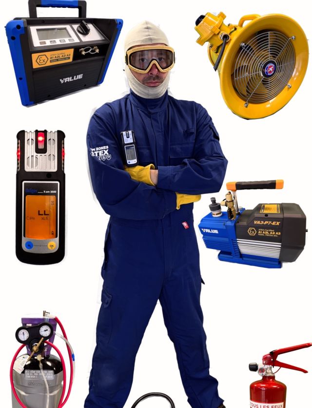 Les équipements EPI pour intervenir sur du propane (R290)